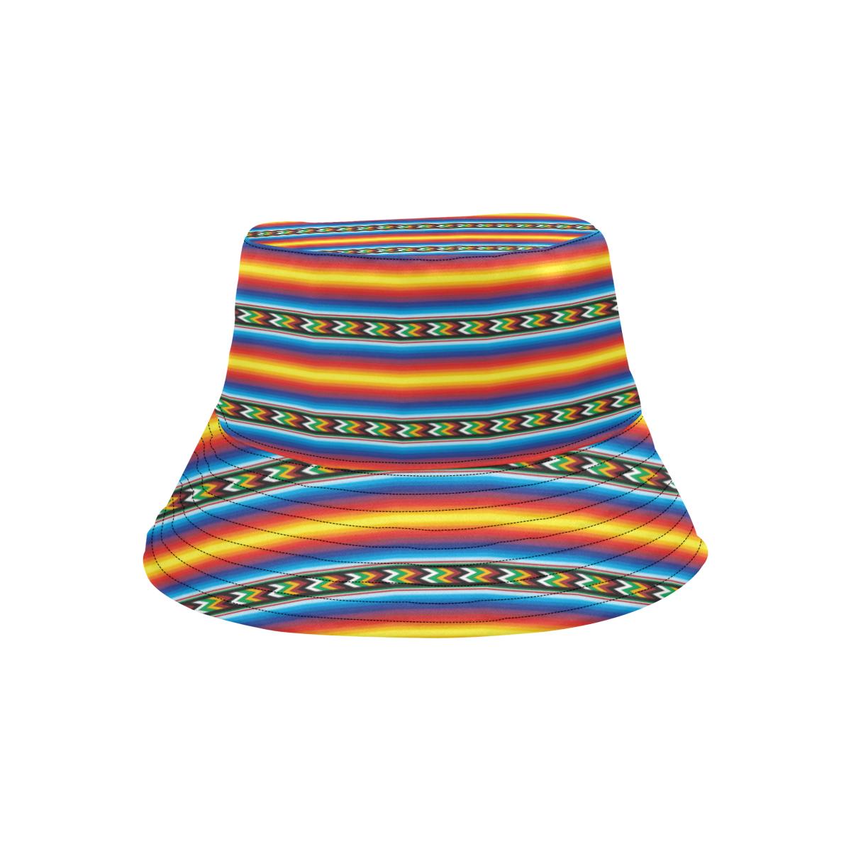 Mexican Blanket ZigZag Print Pattern Unisex Bucket Hat