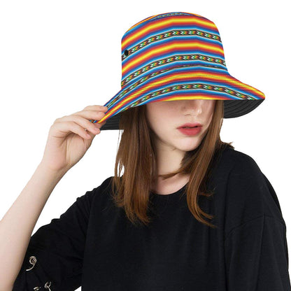 Mexican Blanket ZigZag Print Pattern Unisex Bucket Hat
