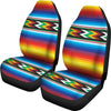 Mexican Blanket ZigZag Print Pattern Universal Fit Car Seat Covers