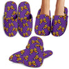 Monarch Butterfly Purple Print Pattern House Slippers