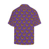 Monarch Butterfly Purple Print Pattern Men Aloha Hawaiian Shirt