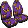 Monarch Butterfly Purple Print Pattern Universal Fit Car Seat Covers