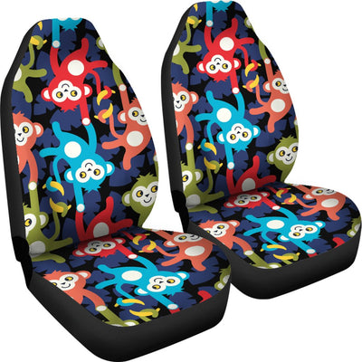 Monkey Colorful Design Themed Print Universal Fit Car Seat Covers