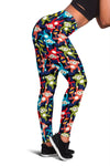 Monkey Colorful Design Themed Print Women Leggings