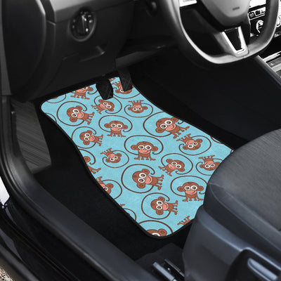 Monkey Cute Design Themed Print Car Floor Mats