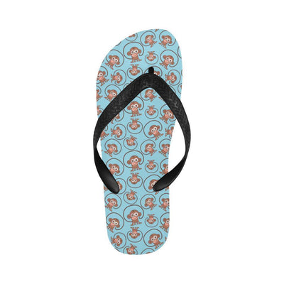 Monkey Cute Design Themed Print Flip Flops-JTAMIGO.COM