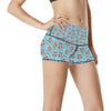 Monkey Cute Design Themed Print High Waisted Spandex Shorts-JTAMIGO.COM