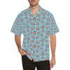 Monkey Cute Design Themed Print Men Aloha Hawaiian Shirt