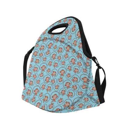 Monkey Cute Design Themed Print Neoprene Lunch Bag (Model 1669)(Large)-JTAMIGO.COM
