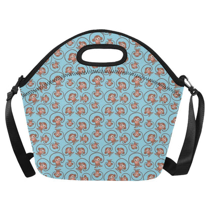 Monkey Cute Design Themed Print Neoprene Lunch Bag (Model 1669)(Large)-JTAMIGO.COM