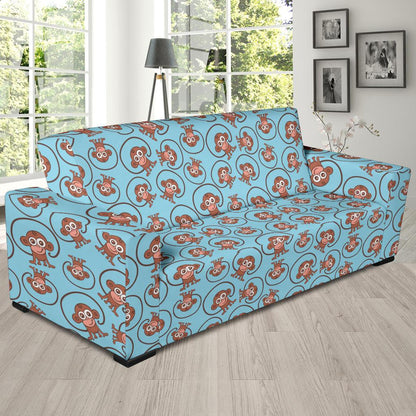 Monkey Cute Design Themed Print Sofa Slipcover-JTAMIGO.COM