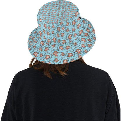 Monkey Cute Design Themed Print Unisex Bucket Hat
