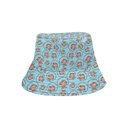 Monkey Cute Design Themed Print Unisex Bucket Hat