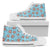 Monkey Cute Design Themed Print Women High Top Shoes