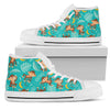 Monkey Happy Design Themed Print Women High Top Shoes