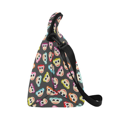 Monkey Head Design Themed Print Neoprene Lunch Bag (Model 1669)(Large)-JTAMIGO.COM