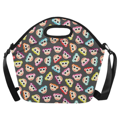 Monkey Head Design Themed Print Neoprene Lunch Bag (Model 1669)(Large)-JTAMIGO.COM