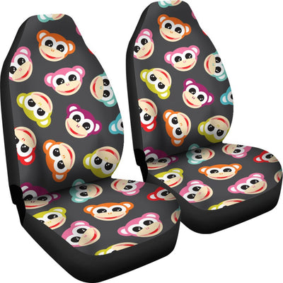 Monkey Head Design Themed Print Universal Fit Car Seat Covers