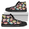 Monkey Head Design Themed Print Women High Top Shoes