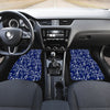 Music Note Blue Themed Print Car Floor Mats