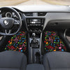 Music Note Colorful Themed Print Car Floor Mats