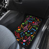 Music Note Colorful Themed Print Car Floor Mats