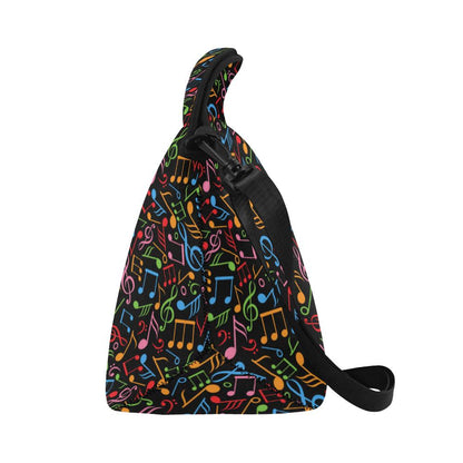 Music Note Colorful Themed Print Neoprene Lunch Bag (Model 1669)(Large)-JTAMIGO.COM