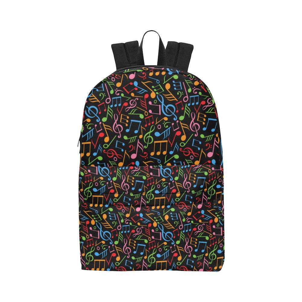 Music Note Colorful Themed Print Waterproof Backpack-JTAMIGO.COM
