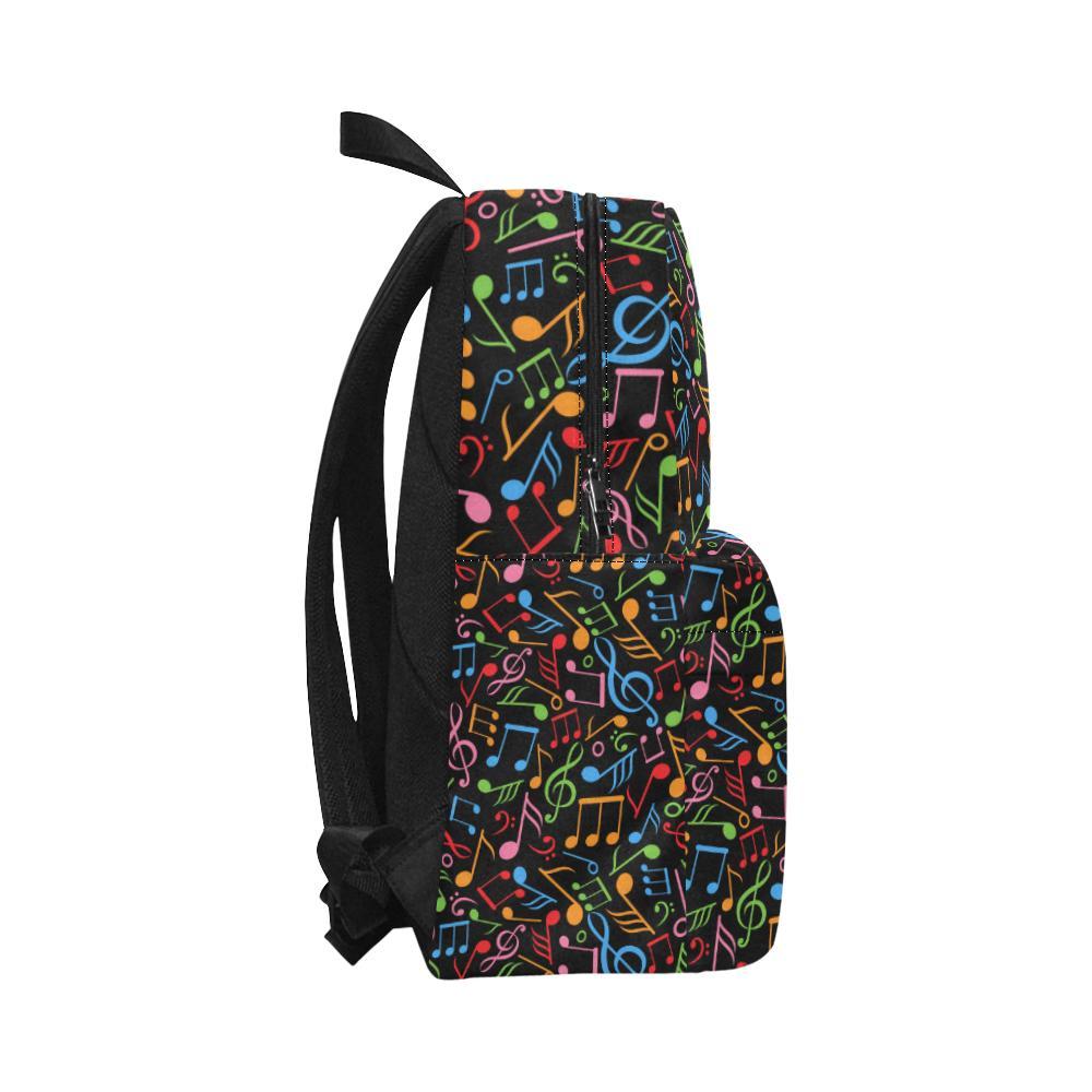 Music Note Colorful Themed Print Waterproof Backpack-JTAMIGO.COM