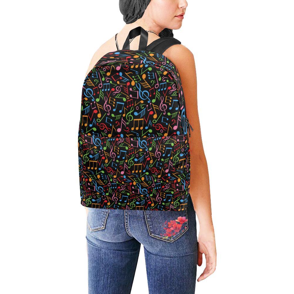 Music Note Colorful Themed Print Waterproof Backpack-JTAMIGO.COM