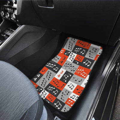 Music Note Design Themed Print Car Floor Mats