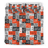 Music Note Design Themed Print Duvet Cover Bedding Set