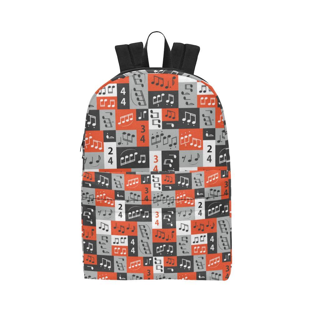 Music Note Design Themed Print Waterproof Backpack-JTAMIGO.COM