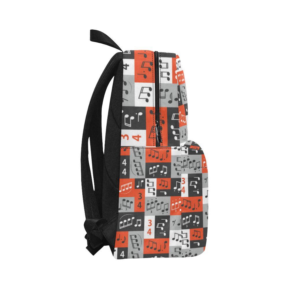 Music Note Design Themed Print Waterproof Backpack-JTAMIGO.COM