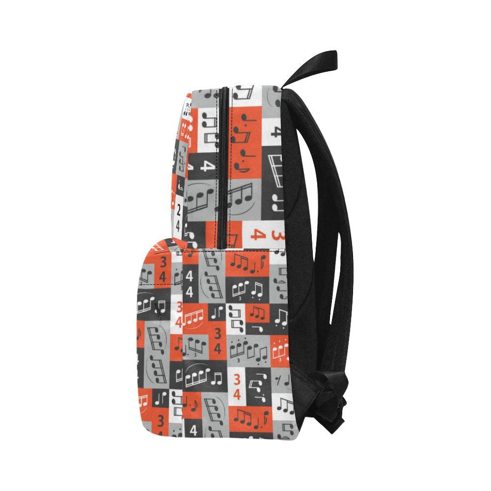 Music Note Design Themed Print Waterproof Backpack-JTAMIGO.COM