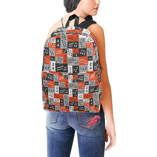 Music Note Design Themed Print Waterproof Backpack-JTAMIGO.COM