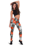 Music Note Design Themed Print Women Leggings