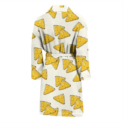 Nachos Pattern Print Design A01 Men Bathrobe-JORJUNE.COM