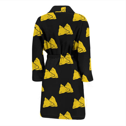 Nachos Pattern Print Design A02 Men Bathrobe-JORJUNE.COM
