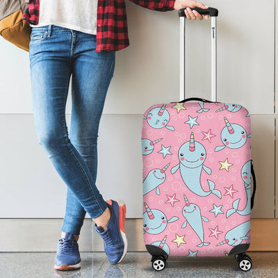 Narwhal Cartoon Cute Print Luggage Cover Protector