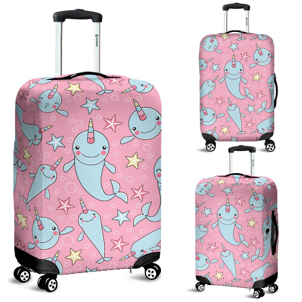 Narwhal Cartoon Cute Print Luggage Cover Protector