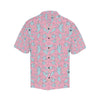 Narwhal Cartoon Cute Print Men Aloha Hawaiian Shirt