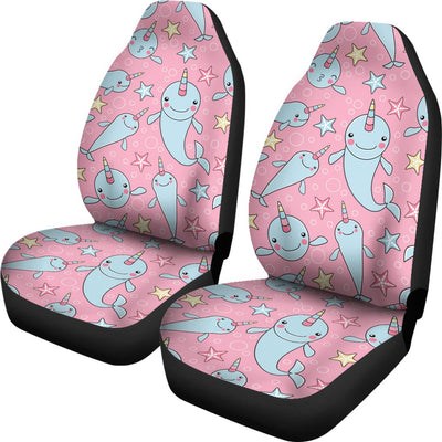Narwhal Cartoon Cute Print Universal Fit Car Seat Covers