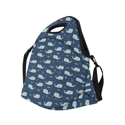 Narwhal Design Print Neoprene Lunch Bag (Model 1669)(Large)-JTAMIGO.COM