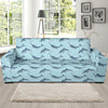 Narwhal Dolphin Print Sofa Slipcover-JTAMIGO.COM