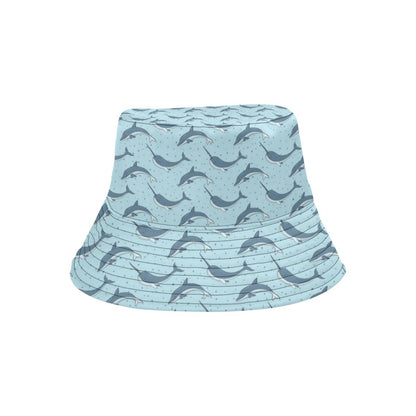 Narwhal Dolphin Print Unisex Bucket Hat