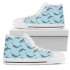 Narwhal Dolphin Print Women High Top Shoes