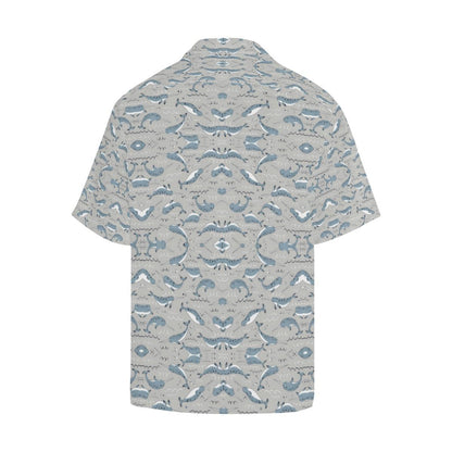 Narwhal Pattern Print Men Aloha Hawaiian Shirt