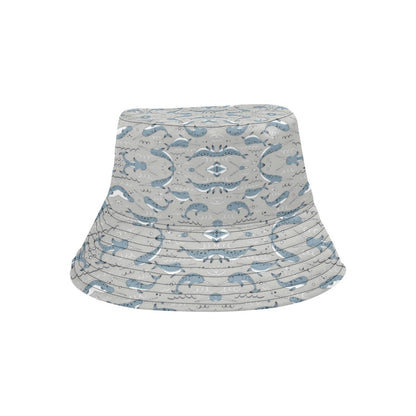 Narwhal Pattern Print Unisex Bucket Hat