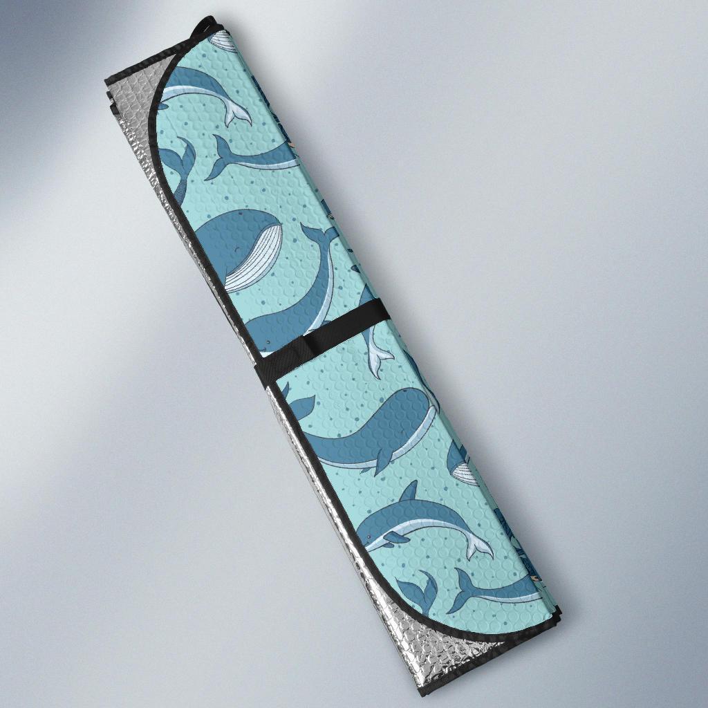 Narwhal Themed Print Car Sun Shade For Windshield
